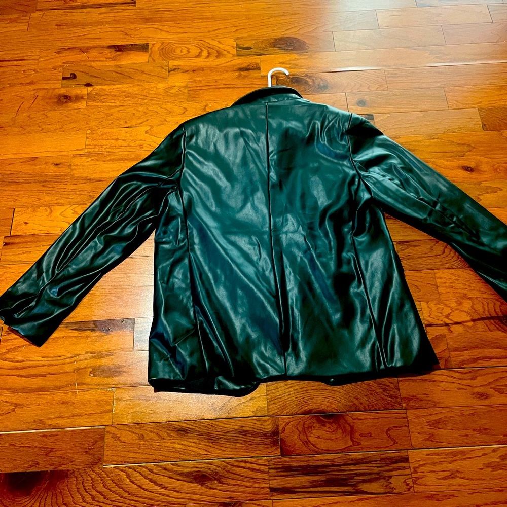 Forever21 PU Leather Blazer XL